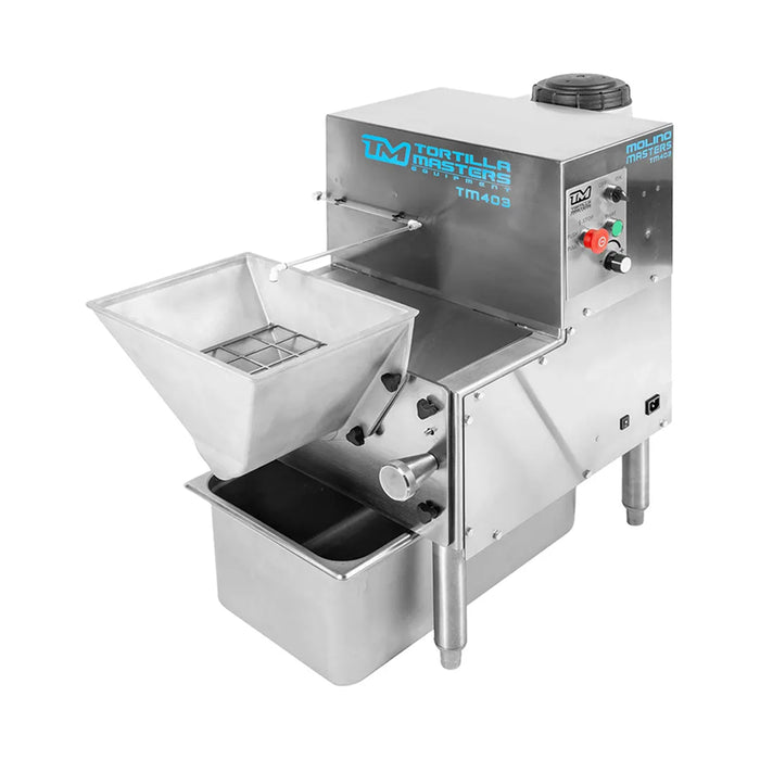 Tortilla Masters TM-403 140 lbs/hr. Molino Masters Countertop Corn Grinder for Tortillas - 1 HP