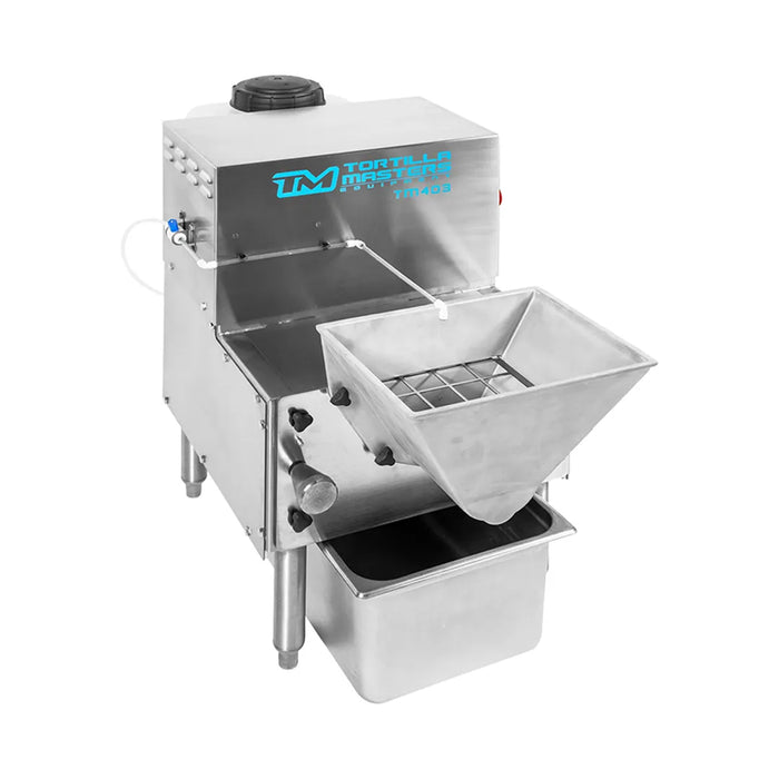 Tortilla Masters TM-403 140 lbs/hr. Molino Masters Countertop Corn Grinder for Tortillas - 1 HP