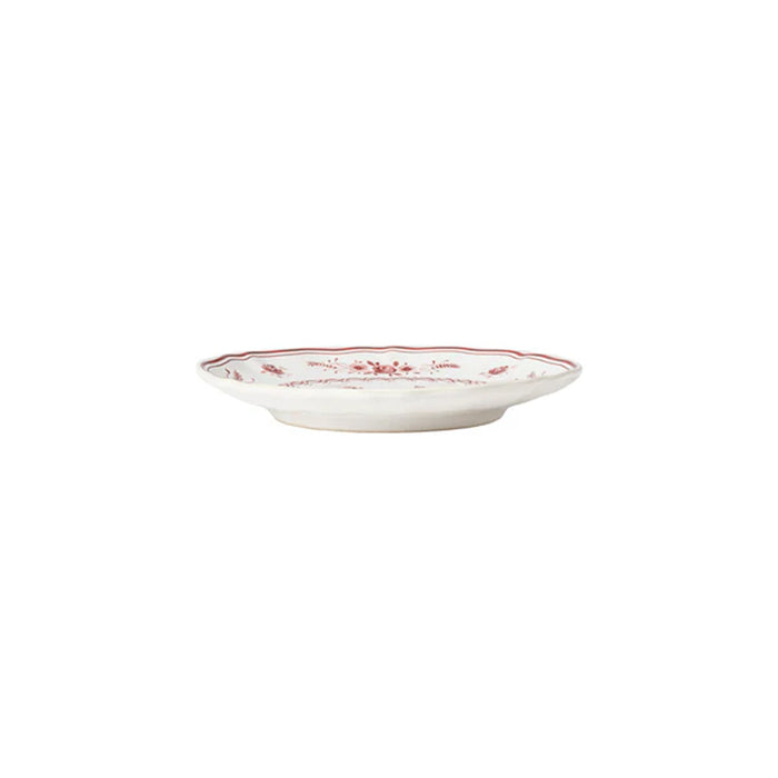 Costa Nova 6.6" Vila White-Red Bread Plate - 6/Case - TP172-WRD