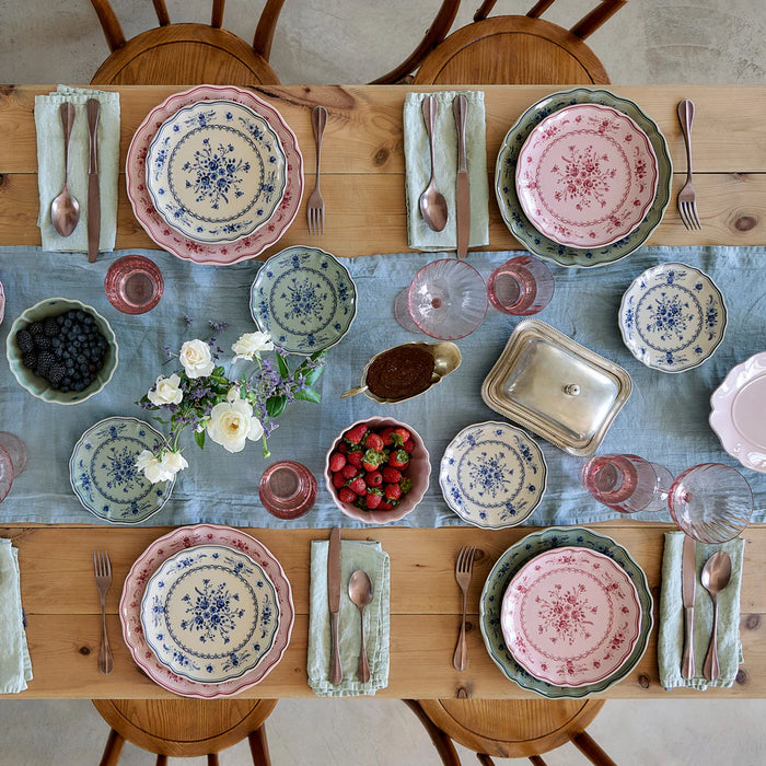Costa Nova 8.37" Vila Pink-Red Round Stoneware Salad/Dessert Plate - TP213-PRD