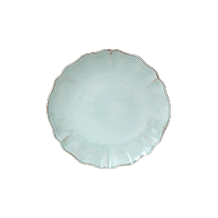 Costa Nova 8.5" Alentejo Turquoise Round Stoneware Salad/Dessert Plate - 6/Case - TP213-TRQ