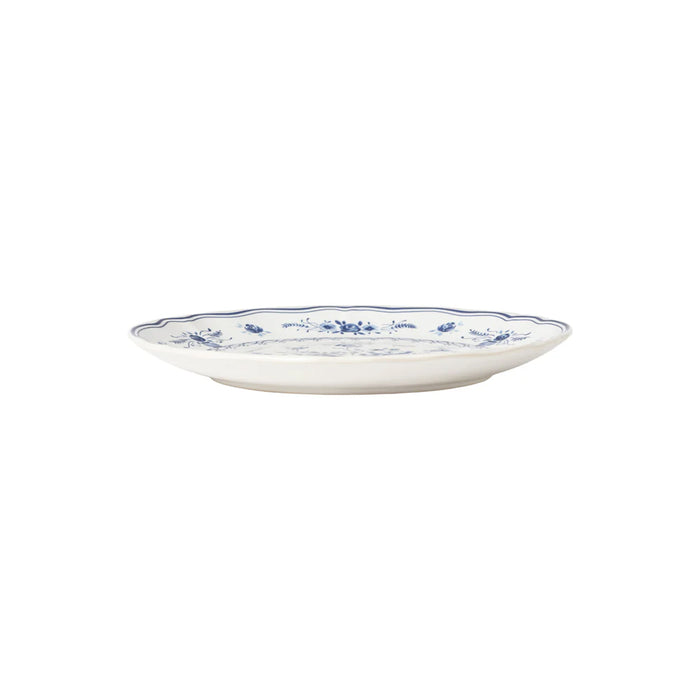Costa Nova 8.37" Vila White-Blue Round Stoneware Salad/Dessert Plate - TP213-WBL
