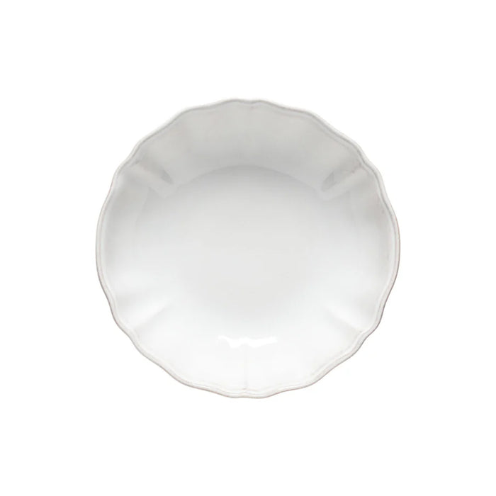 Costa Nova 9.5" Alentejo White Round Stoneware Soup/Pasta Bowl - 6/Case - TP231-WHT