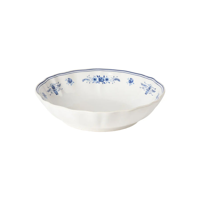 Costa Nova 21.30 Oz. Vila White-Blue Soup/Pasta Bowl - TP241-WBL