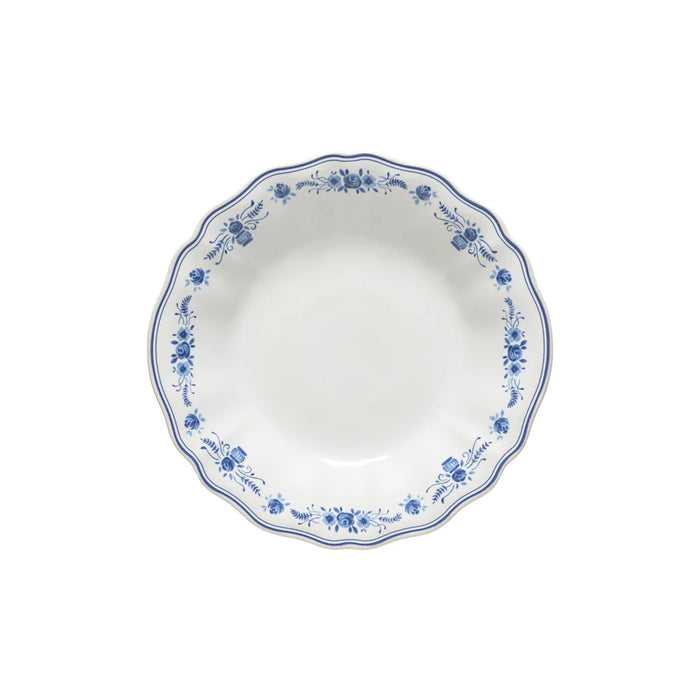 Costa Nova 21.30 Oz. Vila White-Blue Soup/Pasta Bowl - TP241-WBL