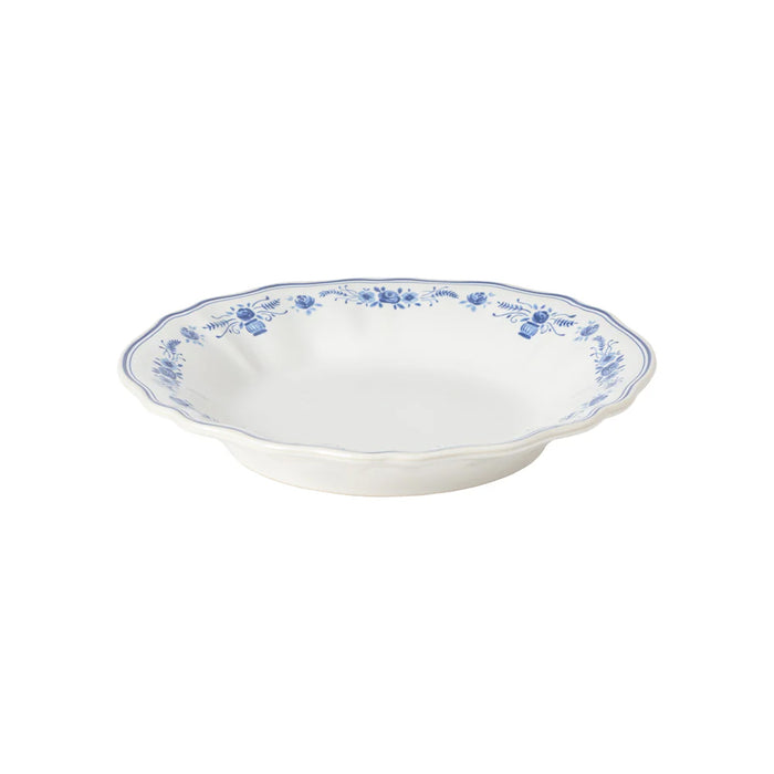 Costa Nova 21.30 Oz. Vila White-Blue Soup/Pasta Bowl - TP241-WBL
