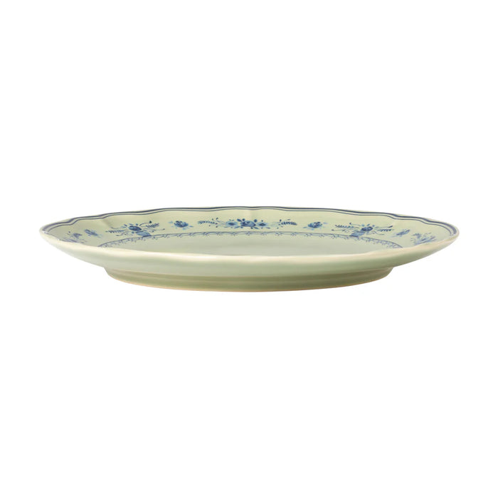 Costa Nova 10.6" Vila Olive-Blue Round Stoneware Dinner Plate - TP273-OBL