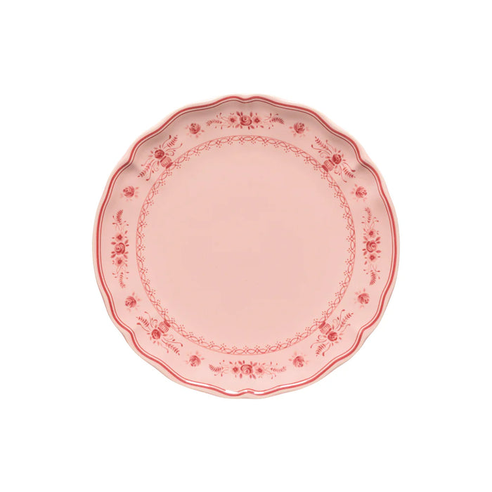 Costa Nova 10.6" Vila Pink-Red Round Stoneware Dinner Plate - TP273-PRD