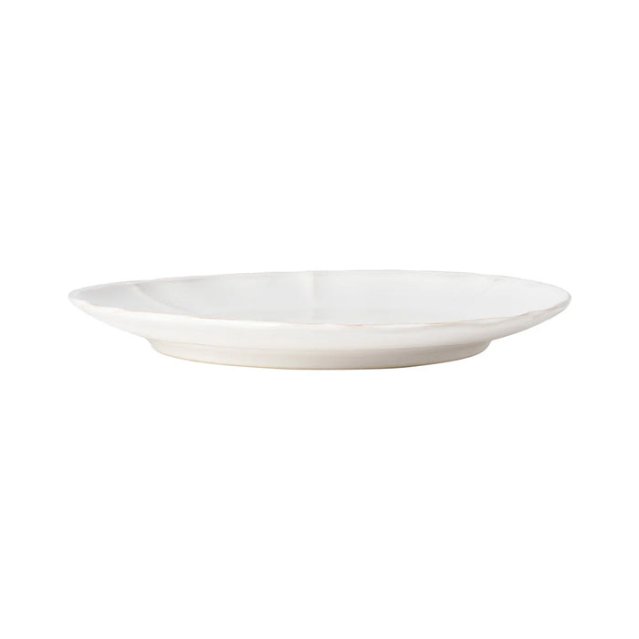 Costa Nova 10.75" Alentejo White Round Stoneware Dinner Plate - 6/Case - TP273-WHT