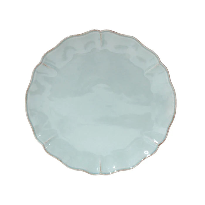 Costa Nova 13.5" Alentejo Round Turquoise Stoneware Charger Platter - 6/Case - TP331-TRQ