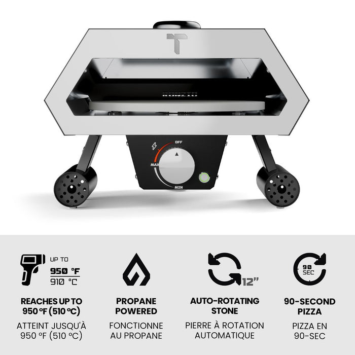 Turpone Ronzio 12" Rotating Pizza Oven