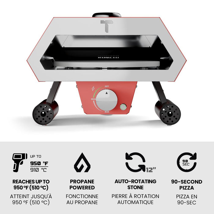 Turpone Ronzio 12" Rotating Pizza Oven