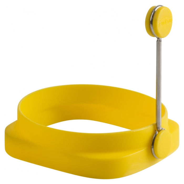 Trudeau 09914030 Silicone Reversible Egg Ring with Handle - Yellow