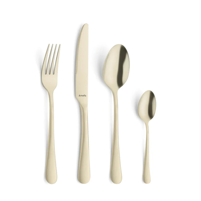 Tableware Cutlery 8" Amefa Austin Champagne PVD Dinner Fork - 12/Case - 1410AVB000320