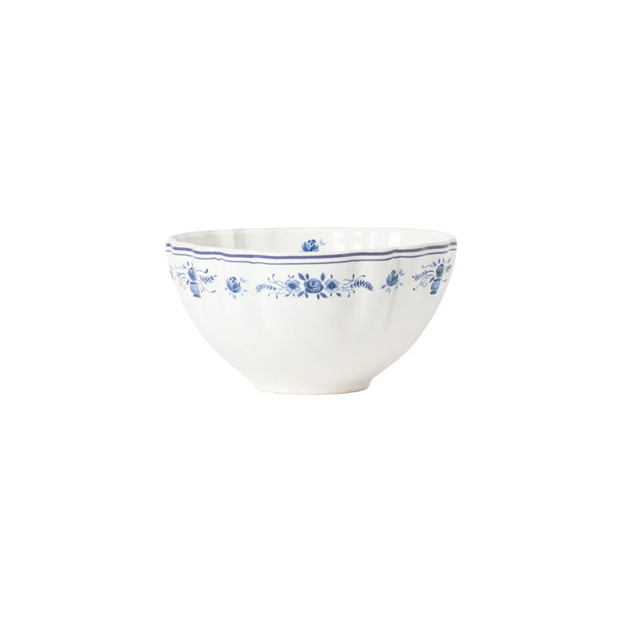 Costa Nova 26 Oz. Vila White-Blue Soup/Cereal Bowl - 6/Case - TS161-WBL