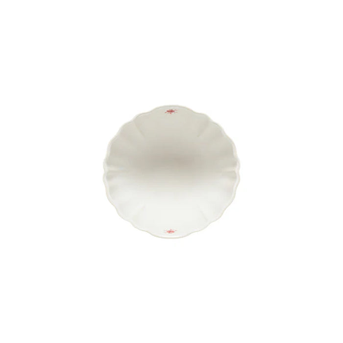 Costa Nova 26 Oz. Vila White-Red Soup/Cereal Bowl - 6/Case - TS161-WRD