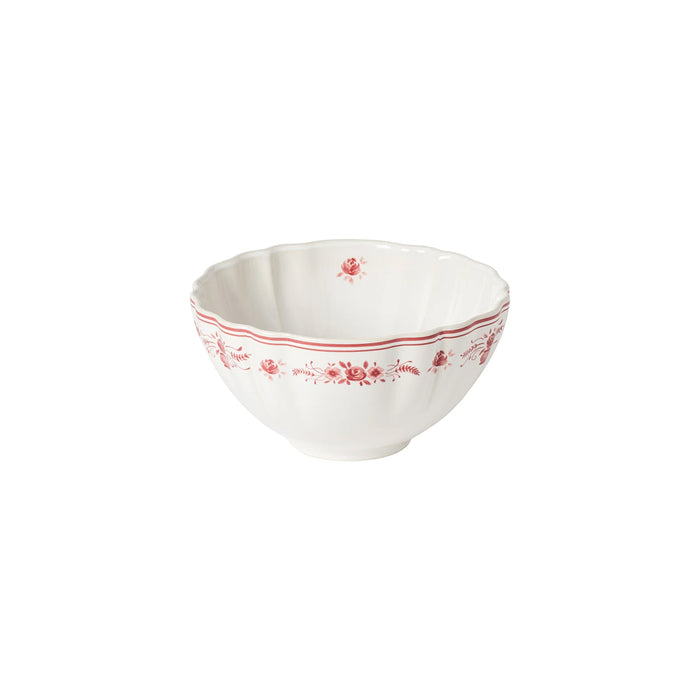 Costa Nova 26 Oz. Vila White-Red Soup/Cereal Bowl - 6/Case - TS161-WRD
