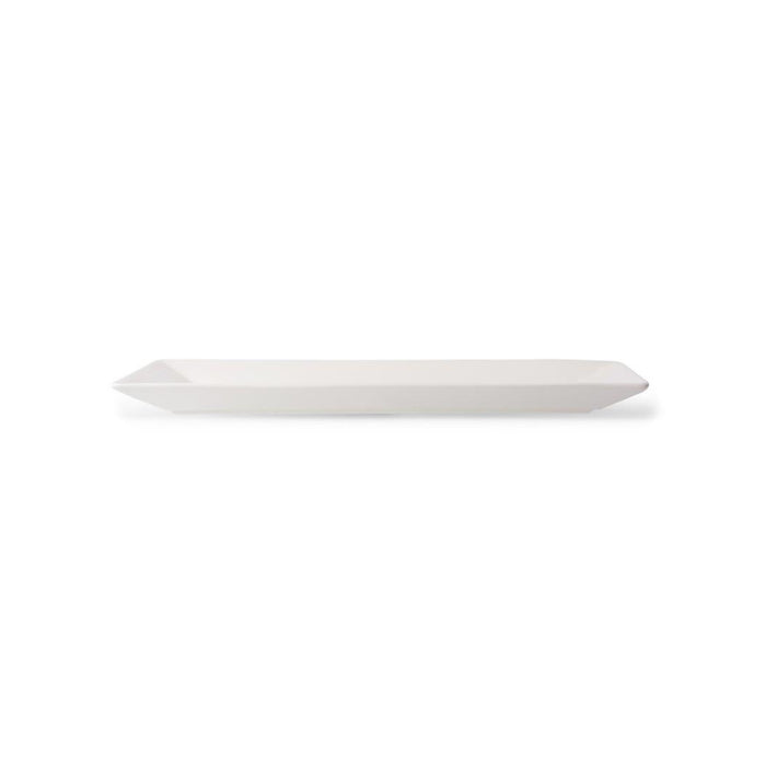 Ariane 10.4" x 8.4" Panorama Ivory Rectangular Porcelain Plate - 6/Case - ARRARN000011027