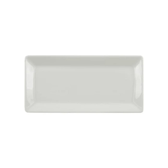 Ariane 13" x 6.5" Panorama Ivory Rectangular Porcelain Plate - 6/Case - ARRARN000011034