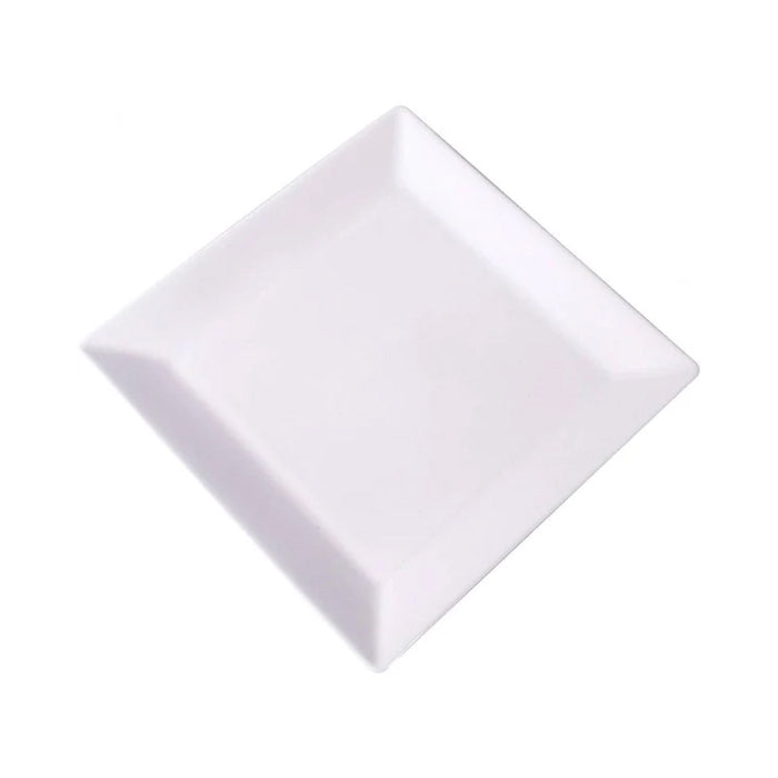 Ariane 8.45" Panorama Ivory Square Porcelain Plate - 12/Case - ARSARN000011022