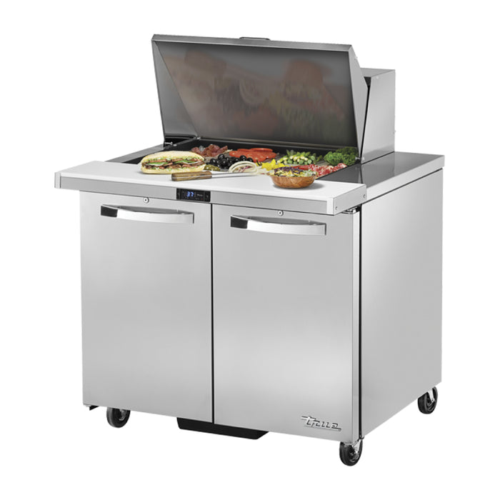True TSSU-36-12M-B-ADA-HC~SPEC3 36" ADA Compliant Mega Top 2-Door Salad/Sandwich Refrigerated Table