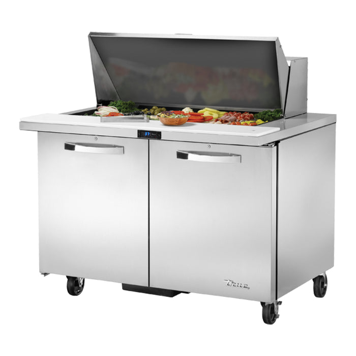 True TSSU-48-18M-B-HC~SPEC3 48" Mega Top 2-Door Salad/Sandwich Prep Table