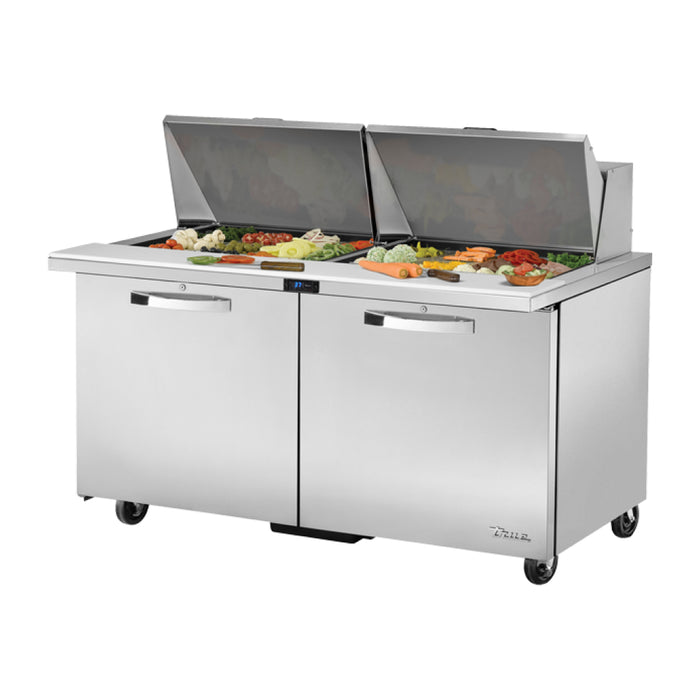 True TSSU-60-24M-B-ST-ADA-HC~SPEC3 60" ADA Compliant 2-Door Mega Top Salad/Sandwich Refrigerated Prep Table