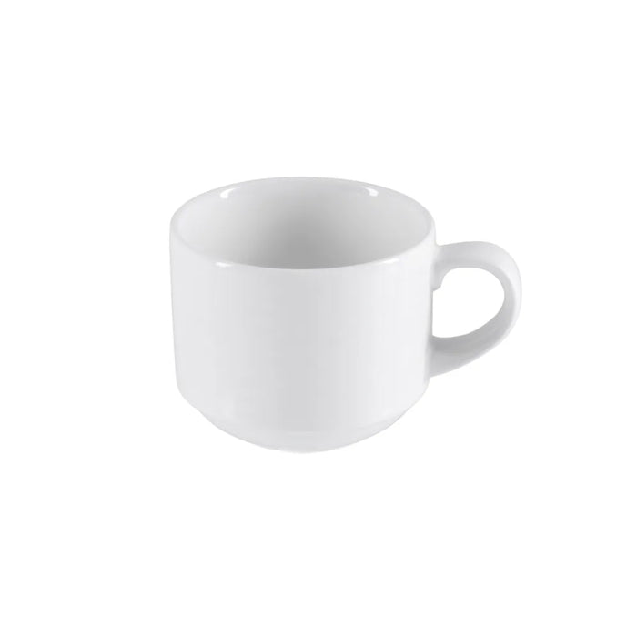 Churchill 7 Oz. Alchemy White Stacking Tea Cup - 24/Case - APR ASC71