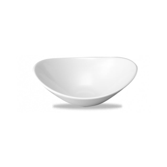 Churchill 21 Oz. Super Vitrified Orbit Oval Coupe Bowl - 12/Case - WH OB101