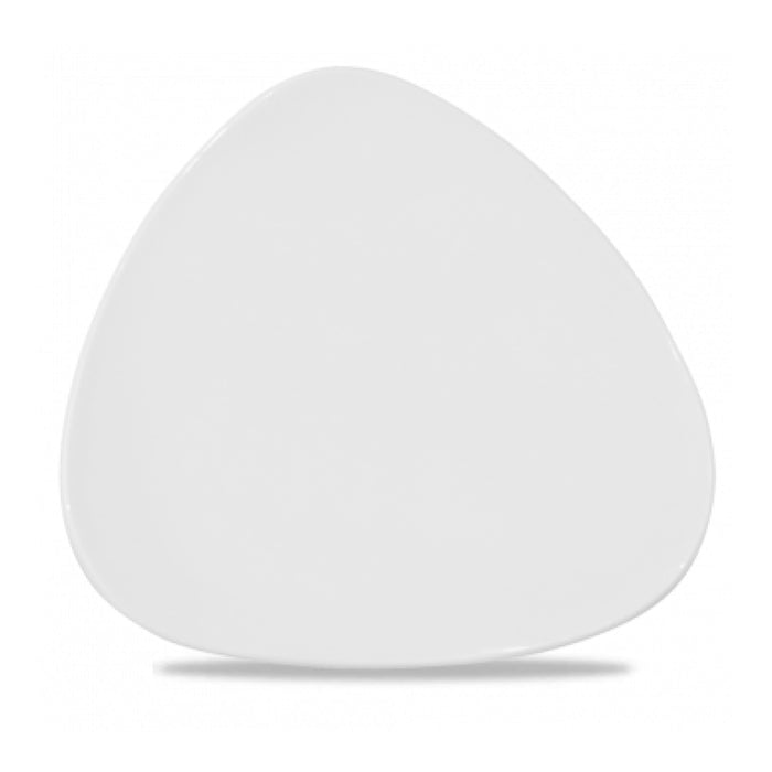 Churchill 9.65" Super Vitrified Lotus Triangle Plate - 12/Case - WH TR91