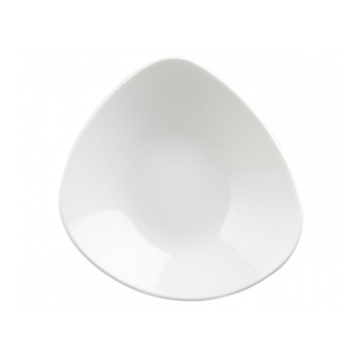 Churchill 9.2 Oz. Super Vitrified Lotus Triangle Bowl - 12/Case - WH TRB61