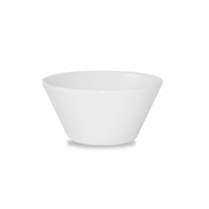 Churchill 10 Oz. Super Vitrified White Zest Snack Bowl - WH ZE101