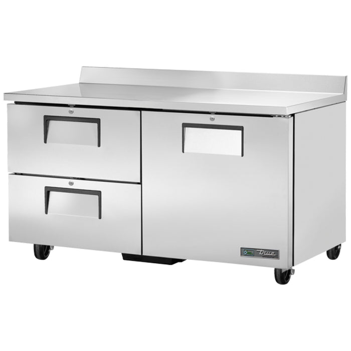 True TWT-60D-2-HC 60" Worktop Refrigerator With 1-Door And 2-Drawer