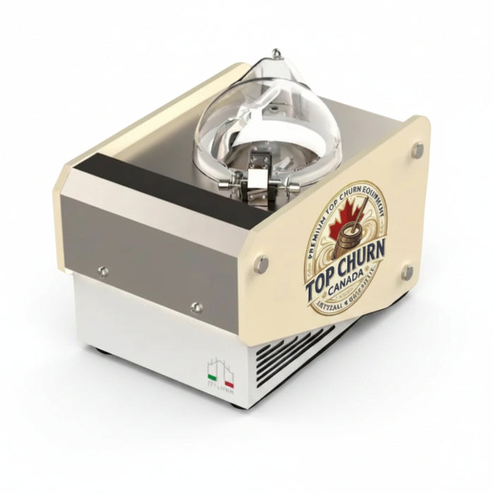 Top Churn Single Pot Countertop Commercial Ice Cream Machine and Display - V1 Milano