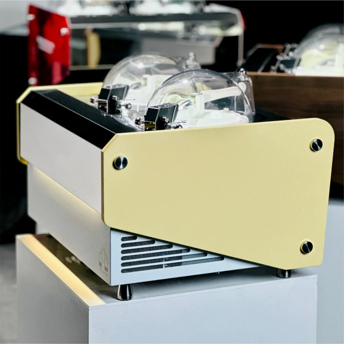 Top Churn 2-Pot Countertop Commercial Ice Cream Machine and Display - V2 Milano