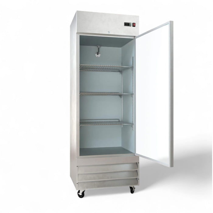 EconoCold 29" Single Solid Door Stainless Steel Reach-In Freezer - U-19F-HC