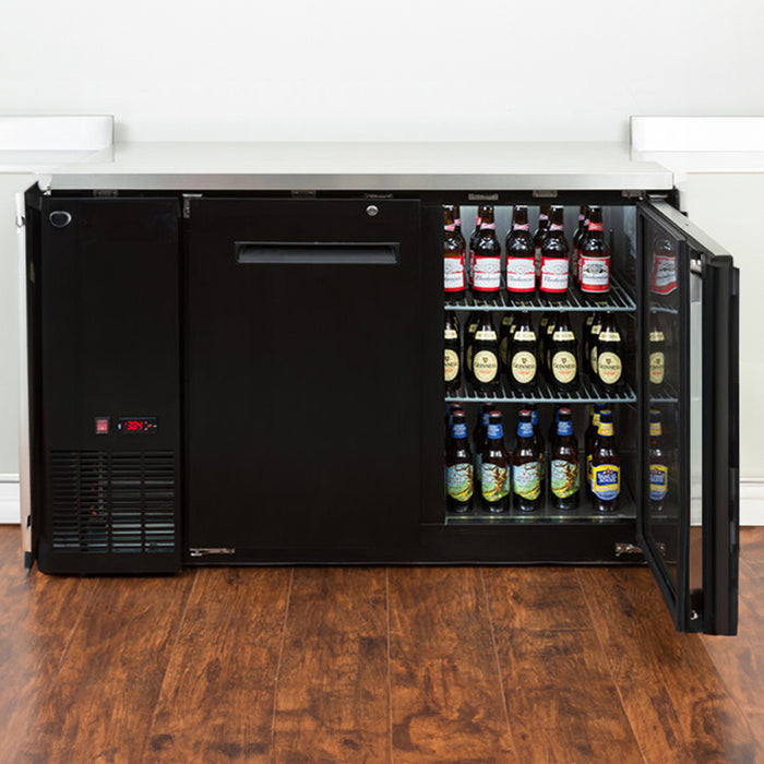 Econocold 48" Two Solid Door Back Bar Refrigerator - UBB-24-48-HC