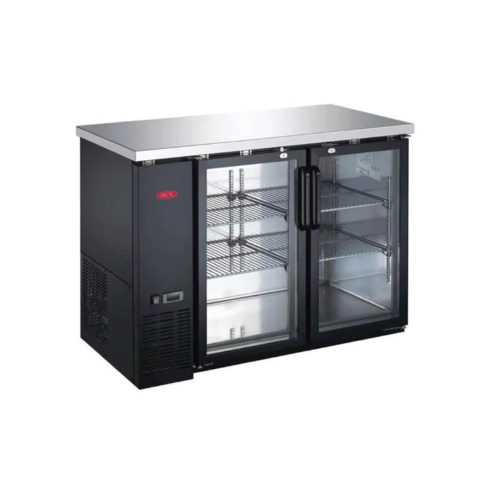 Econocold 48" Two Glass Door Back Bar Refrigerator - UBB-24-48GSS-HC