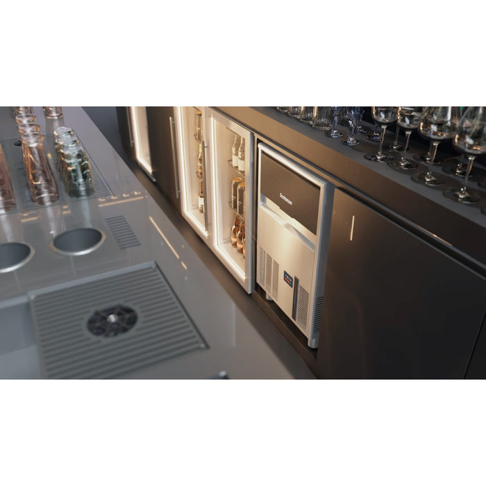 Scotsman UC0918GAX-1 18" Air-Cooled Undercounter Self-Contained Ice Machine with Storage - 95 Lbs.