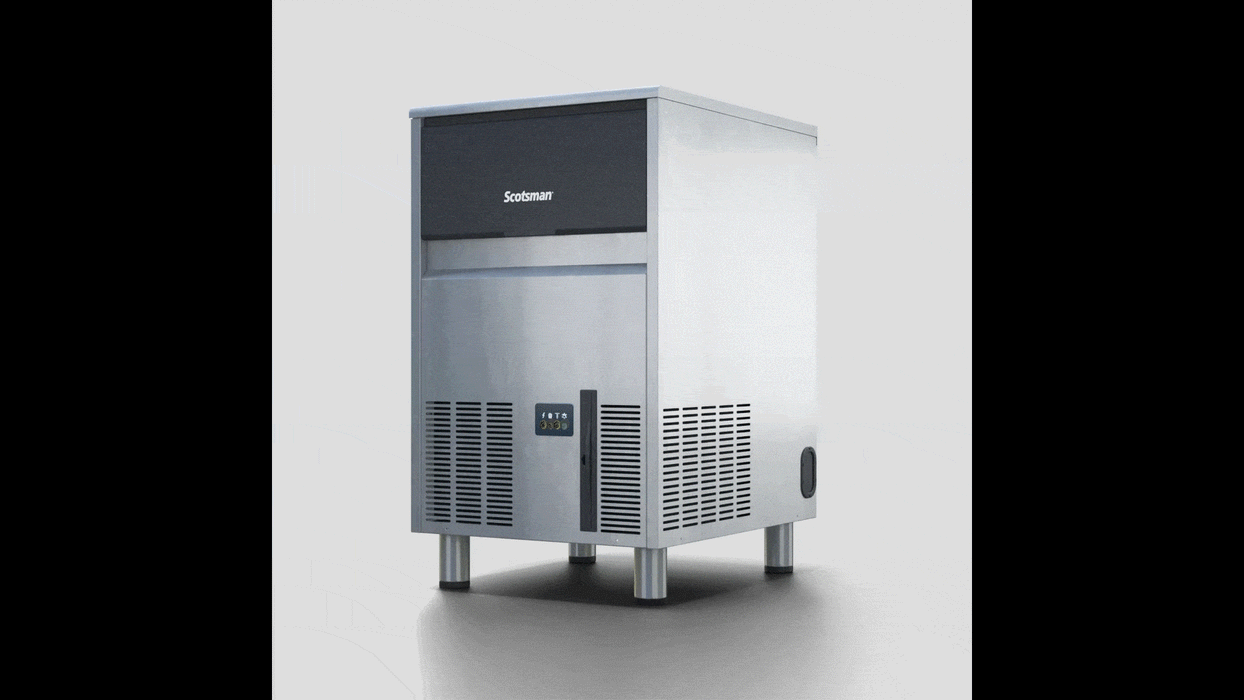 Scotsman UC0918GAX-1 18" Air-Cooled Undercounter Self-Contained Ice Machine with Storage - 95 Lbs.