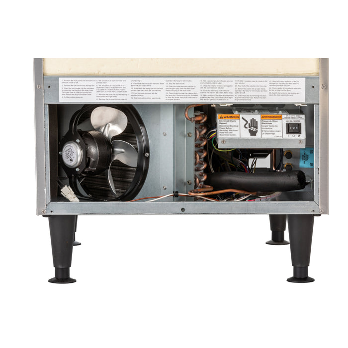 Scotsman UC2024MAX-1 24" Air Cooled Undercounter Self-Contained Medium Cube Ice Machine with Storage - 227 Lbs.
