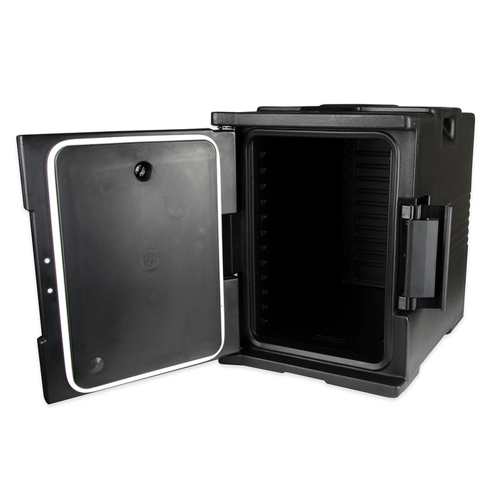 Cambro UPC400SP110 18" x 25" x 24" Ultra Pan Carrier® Black Front Loading Insulated Food Pan Carrier