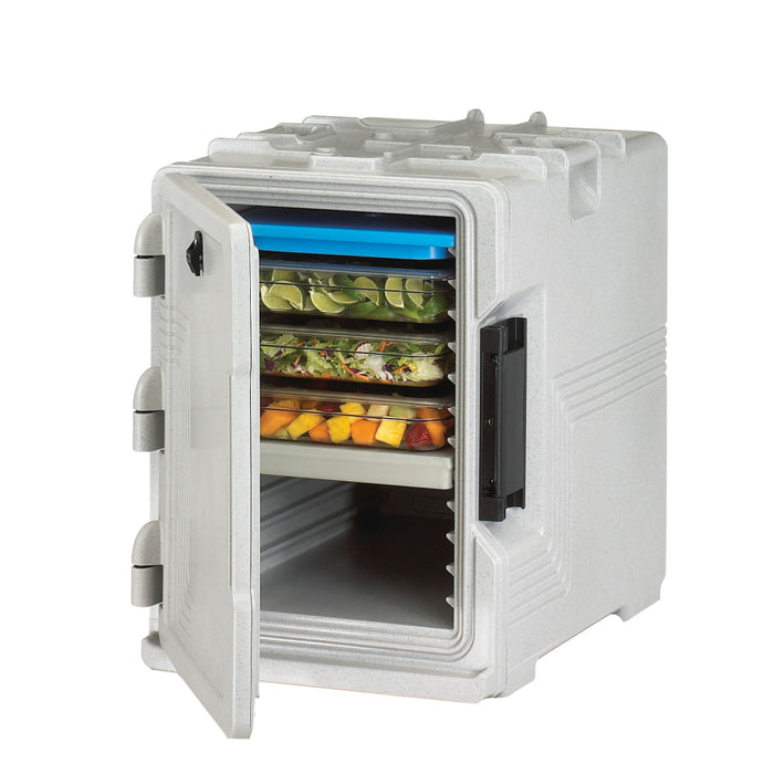 Cambro UPCS400480 Speckled Gray Front Loading Insulated Food Ultra Pan Carrier - 6 Pans - 18" x 26" x 25"