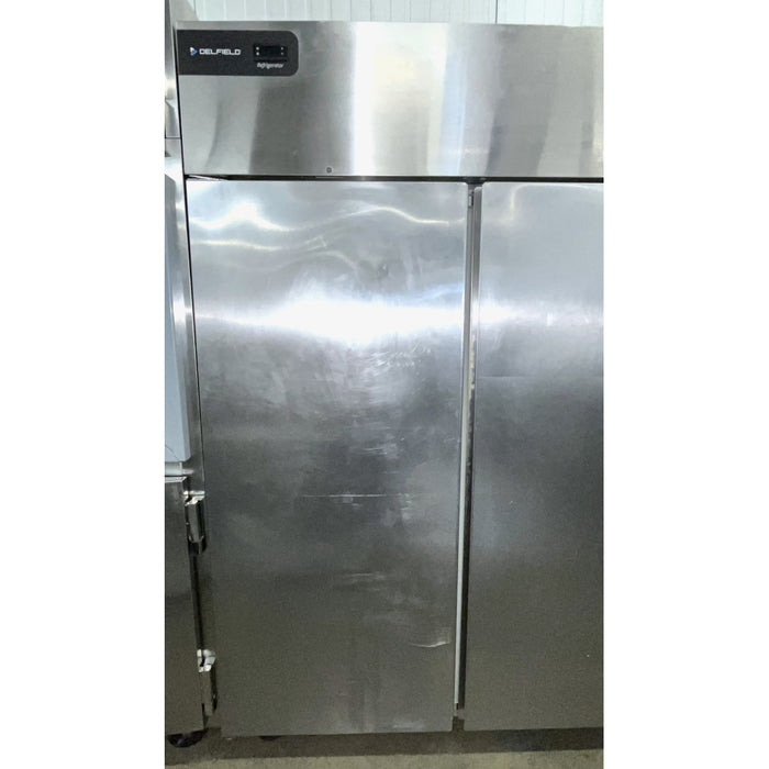 (USED) Delfield GBR2P-S-M481 55" 2-Section Solid Door Reach-In Refrigerator