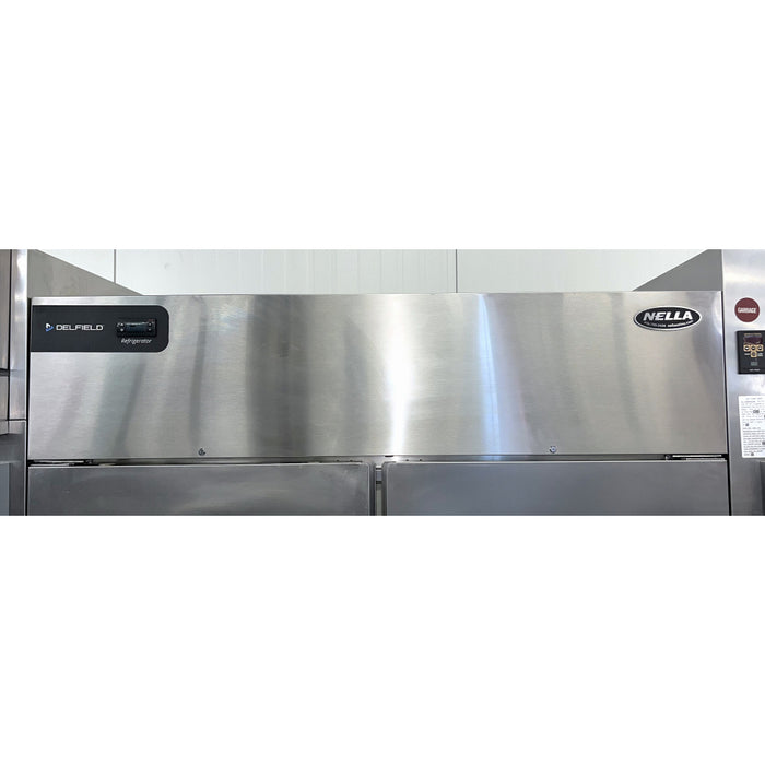 (USED) Delfield GBR2P-S-M481 55" 2-Section Solid Door Reach-In Refrigerator