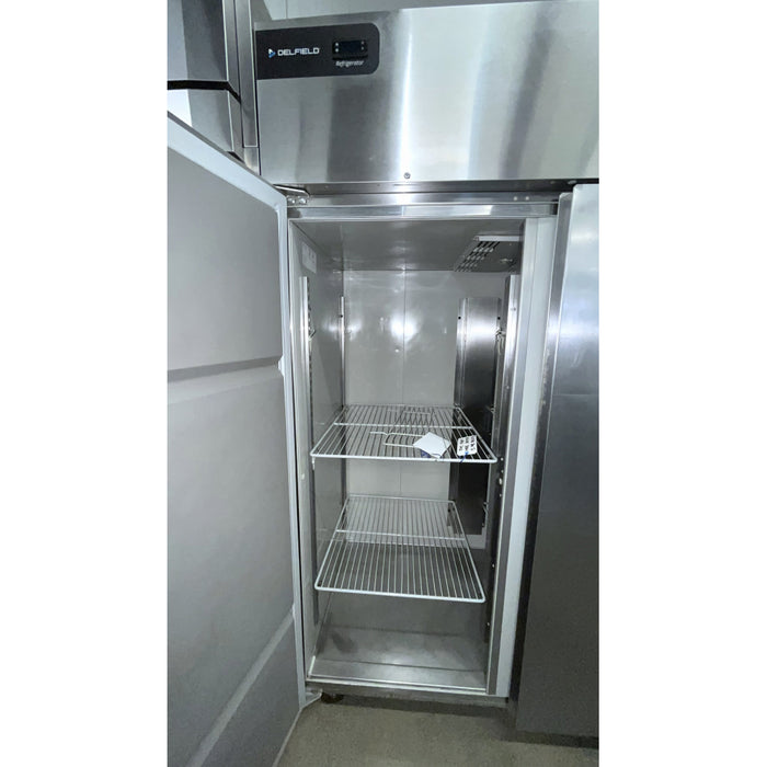 (USED) Delfield GBR2P-S-M481 55" 2-Section Solid Door Reach-In Refrigerator