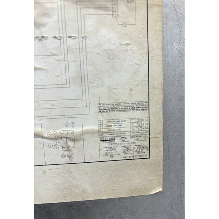 (USED) Garland MCO-E-5-C 15.5" 208V/3PH Half-Size Electric Convection Oven with Analog Control