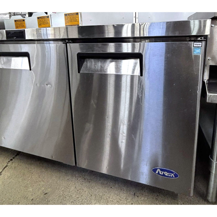 (USED) Atosa MGF8404 72" Solid 3-Door Undercounter Refrigerator - 21.13 Cu. Ft.