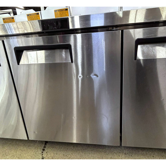 (USED) Atosa MGF8404 72" Solid 3-Door Undercounter Refrigerator - 21.13 Cu. Ft.