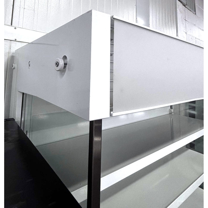 (USED) Turbo Air TOM-50SEW-N 51" White Refrigerated Vertical Open Air Curtain Merchandiser - 21.3 Cu. Ft.